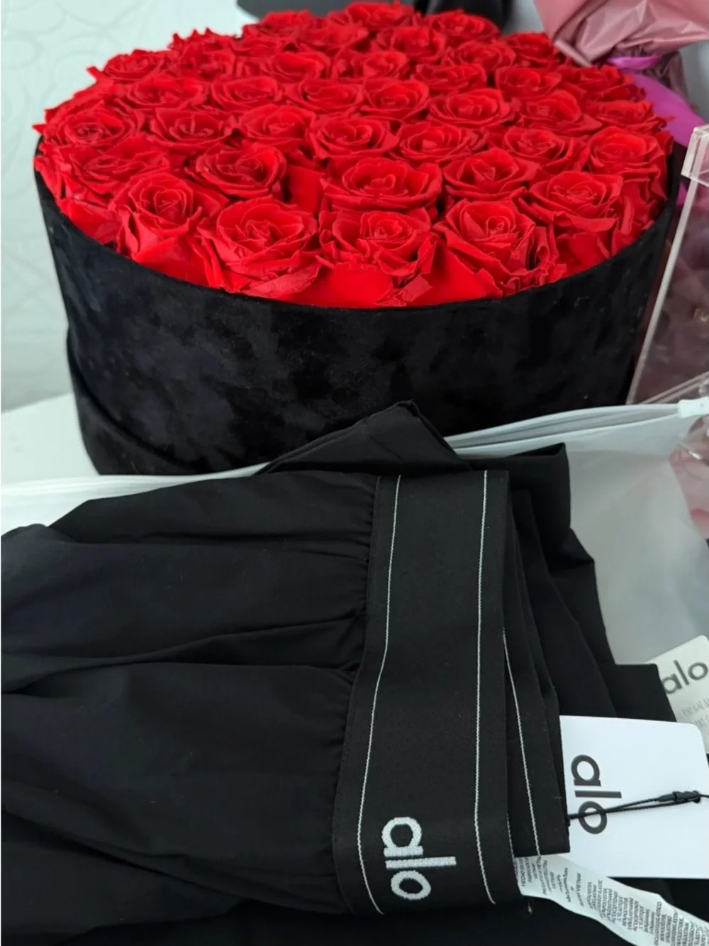 ALO Yoga Women’s Black Wide-Leg Lounge Pants suit up trouser - Picture 4 of 7